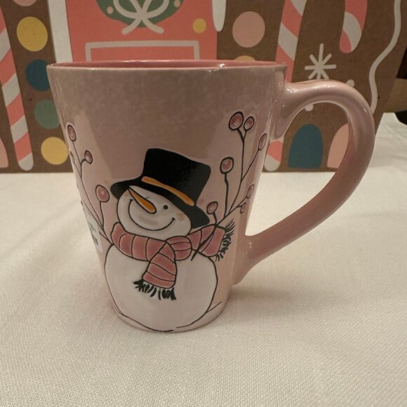SPECTRUM DESIGNZ MUG SNOWMAN 5" MICROWAVE SAFE 15 OZ NWT - Picture 2 of 5
